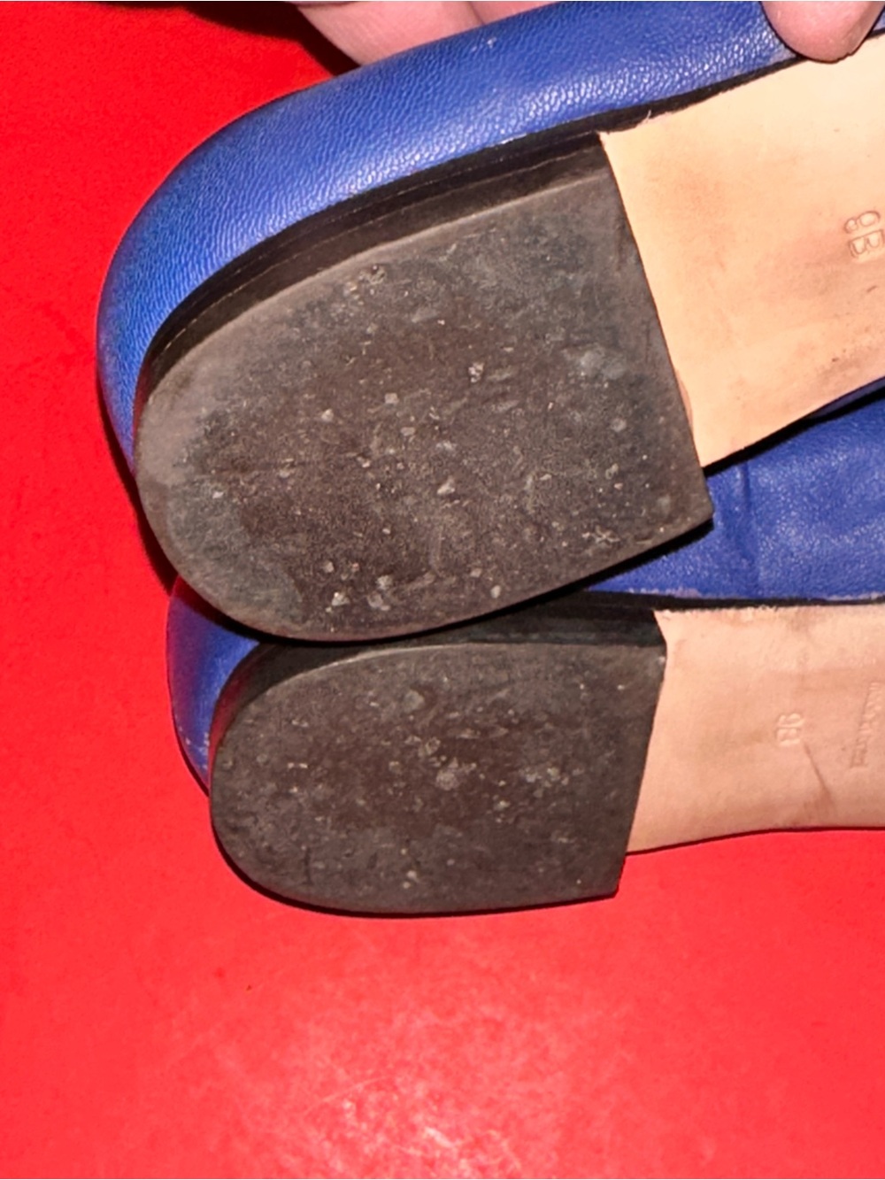 FRANCES VALENTINE Ava Square Toe Ballet Leather Flats Shoes 9 B Retail $398 - Picture 9 of 9
